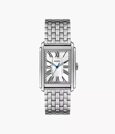 Fossil - Carraway Three-Hand Stainless Steel Watch