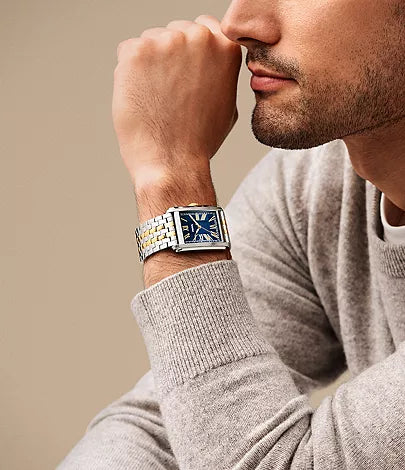 Fossil - Carraway Three-Hand Two-Tone Stainless Steel Watch