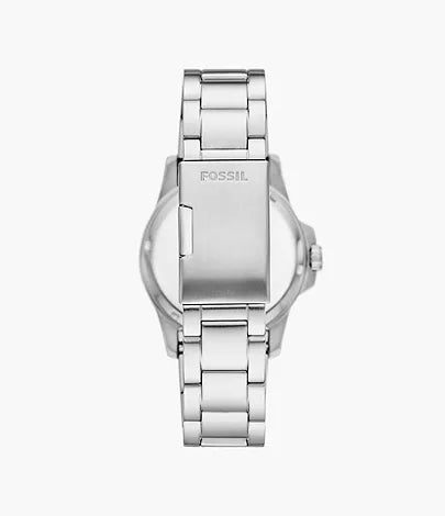 Fossil - Blue Dive Three-Hand Date Stainless Steel Watch