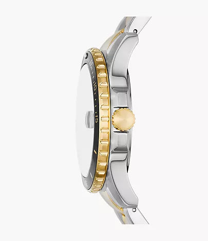 Fossil - Three-Hand Date Two-Tone Stainless Steel Watch
