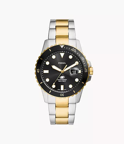 Fossil - Three-Hand Date Two-Tone Stainless Steel Watch