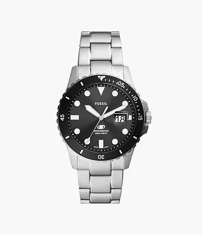 Fossil - Three-Hand Date Stainless Steel Watch