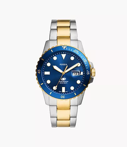 Fossil - Three-Hand Date Two-Tone Stainless Steel Watch