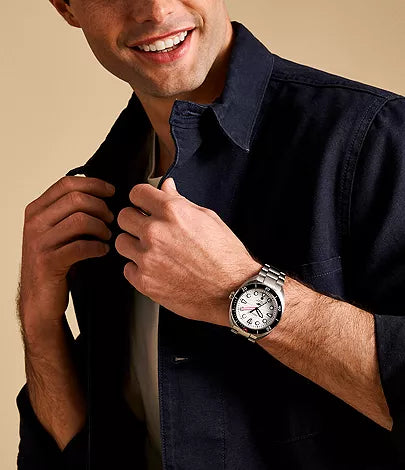 Fossil - Breaker Three-Hand Date Stainless Steel Watch