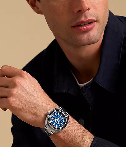 Fossil - Breaker Three-Hand Date Stainless Steel Watch