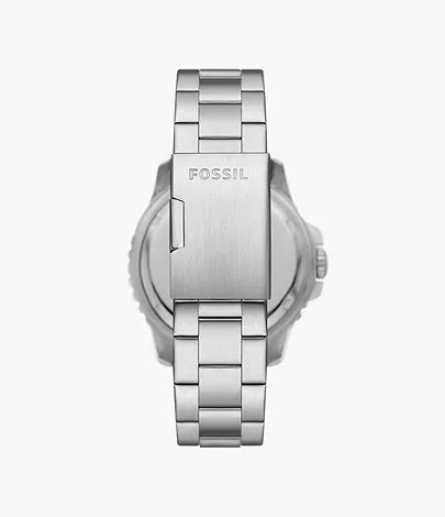 Fossil - Blue GMT Stainless Steel Watch