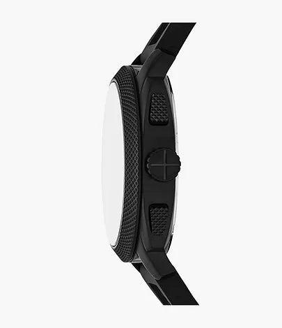 Fossil - Machine Chronograph Black Silicone Watch