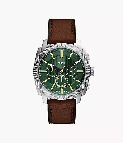 Fossil - Machine Chronograph Brown Leather Watch