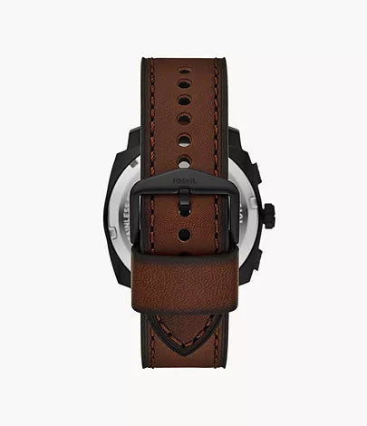 Fossil - Machine Chronograph Brown Leather Watch