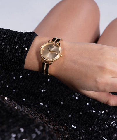 Guess - Ladies Gold Tone Analog Watch - Gold