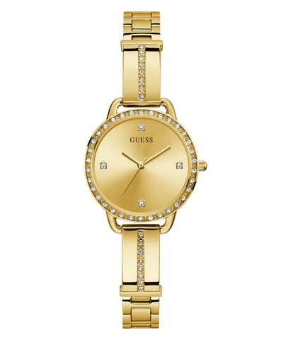 Guess - Ladies Gold Tone Analog Watch - Gold