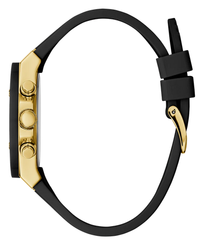 Guess - Ladies Black Gold Tone Multi-function Watch - Black