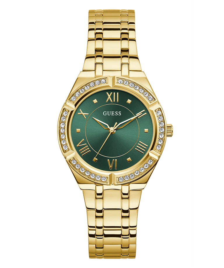 Guess - Ladies Gold Tone Analog Watch - Gold