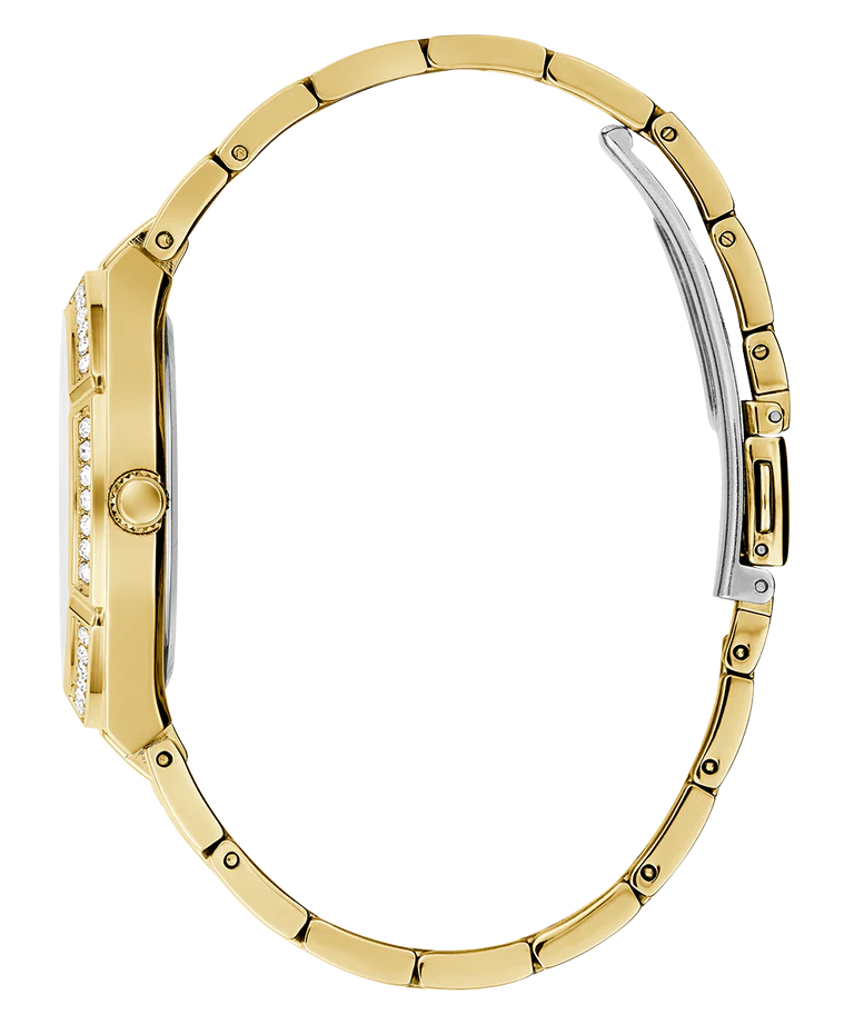 Guess - Ladies Gold Tone Analog Watch - Gold
