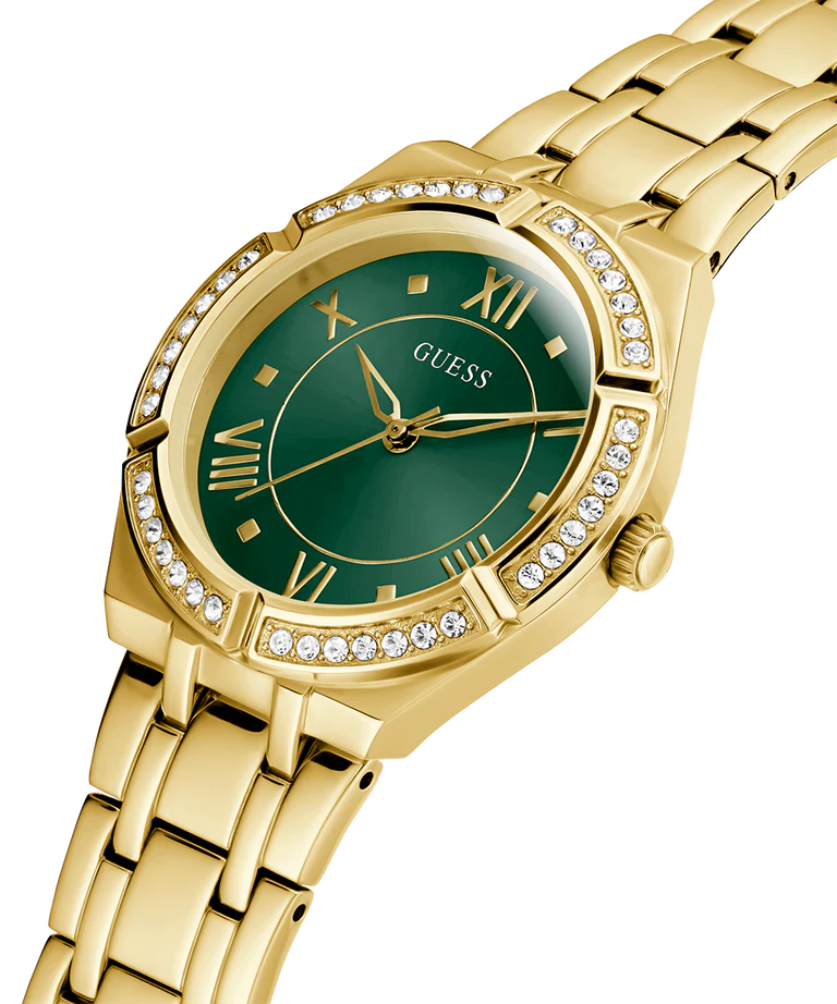 Guess - Ladies Gold Tone Analog Watch - Gold