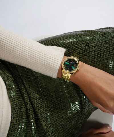 Guess - Ladies Gold Tone Analog Watch - Gold