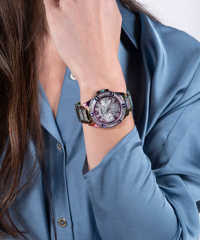 Guess - Ladies Iridescent Multi-function Watch