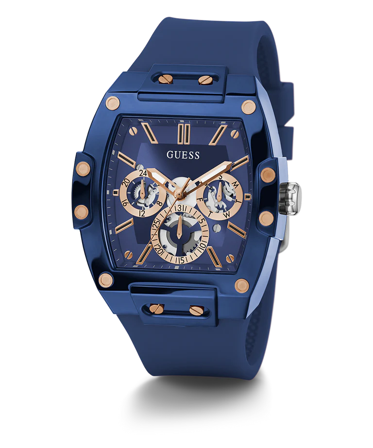 Guess - Mens Blue Multi-function Watch