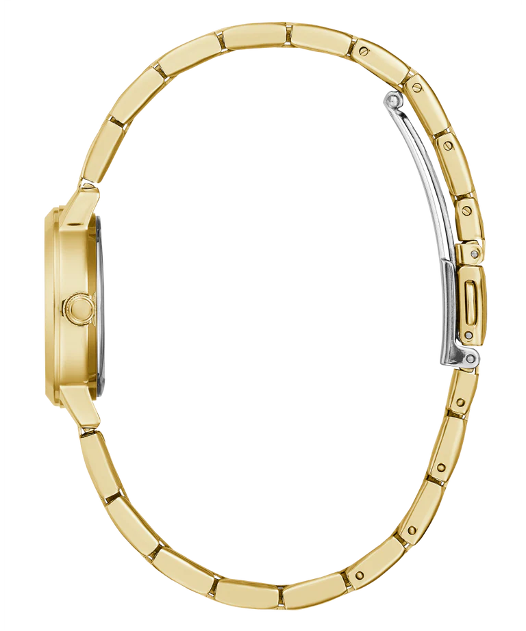 Guess - Ladies Gold Tone Analog Watch - Gold