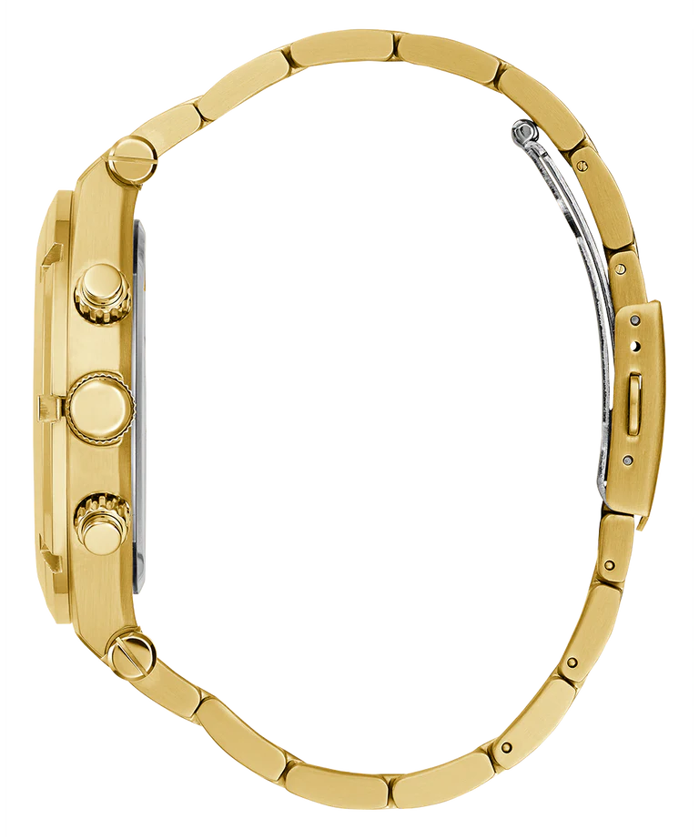 Guess - Mens Gold Tone Multi-function Watch - Gold