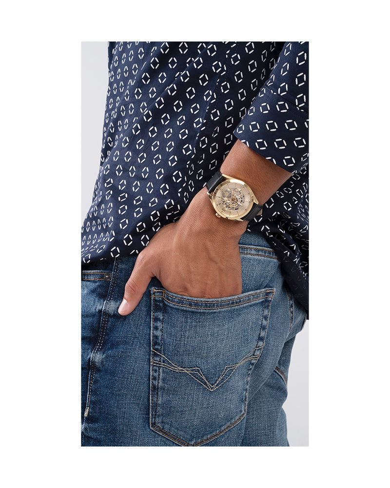 Guess Mens Watch – GW0389G2 - Gold Watch for Men