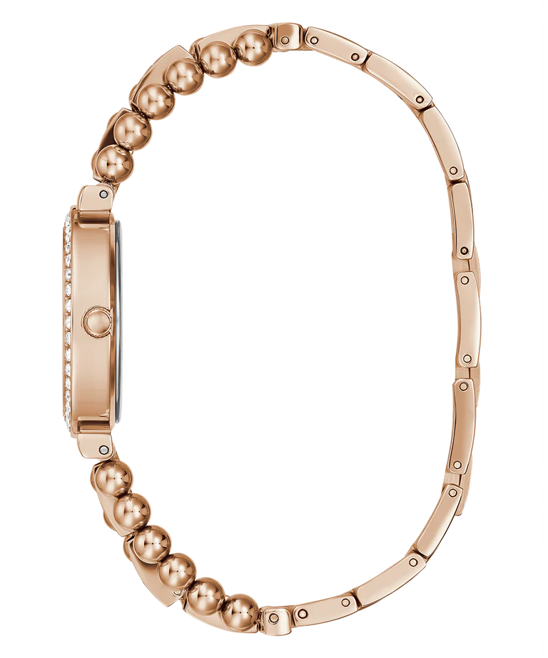 Guess - Ladies Rose Gold Tone Analog Watch - Gold