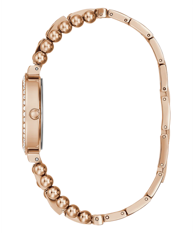 Guess - Ladies Rose Gold Tone Analog Watch - Gold
