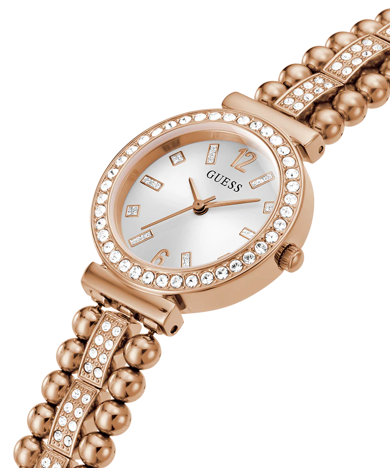 Guess - Ladies Rose Gold Tone Analog Watch - Gold
