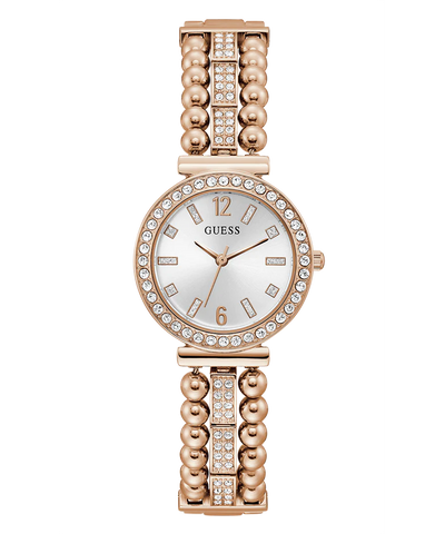 Guess - Ladies Rose Gold Tone Analog Watch - Gold