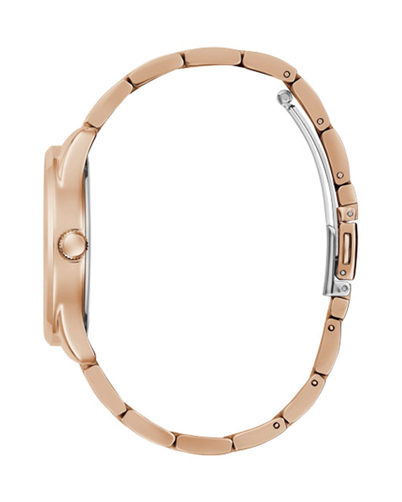Guess Womens Watch – GW0485L2 - Rose Gold Dial Rose Gold Stainless Steel Bracelet Watch