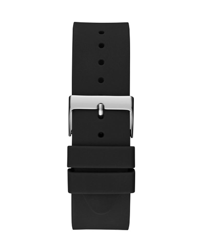 Guess Mens Watch – GW0494G1 - Black Dial Black Silicone Band Watch