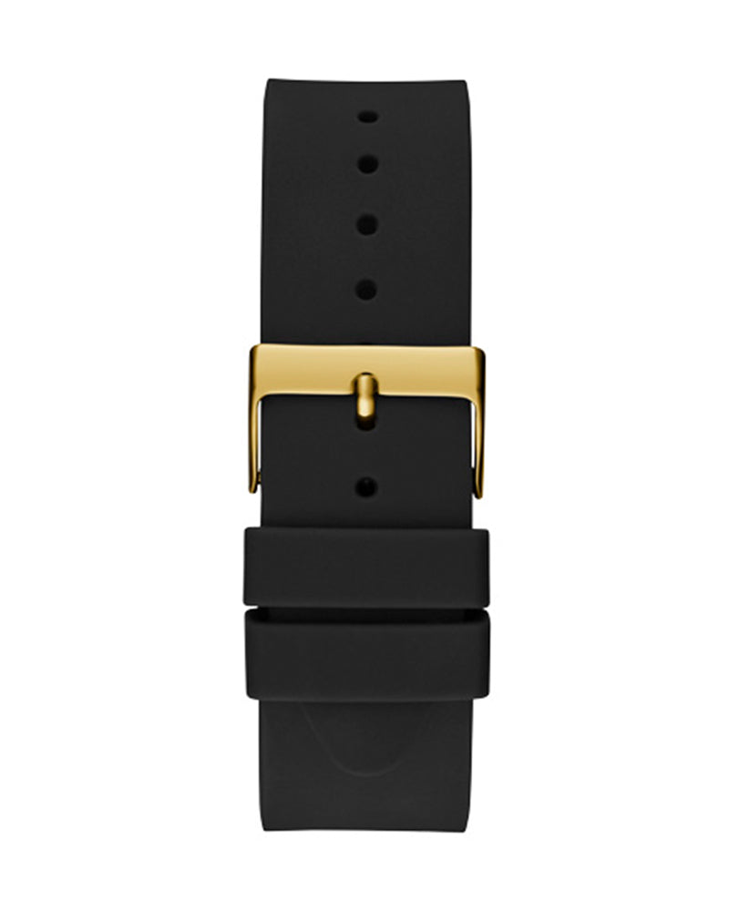 Guess Mens Watch – GW0494G2 - Black Dial Black Silicone Band Watch