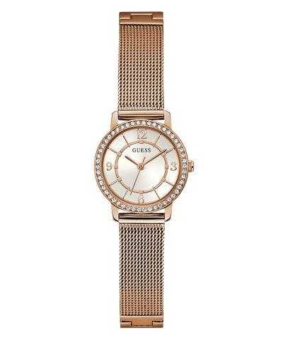 GUESS Ladies Rose Gold Tone Analog Watch