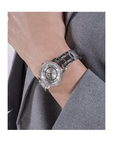 Guess Womens Silver Watch Box Set GW0808L1