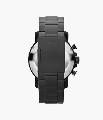 Fossil - Nate Chronograph Black Stainless Steel Watch