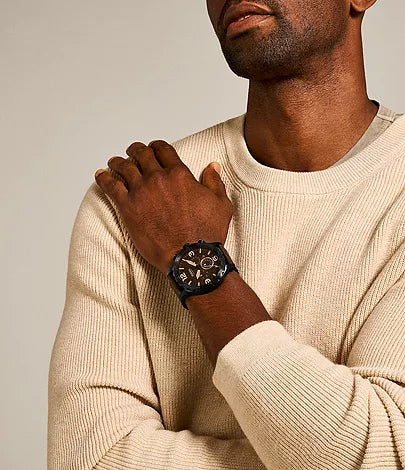 Fossil - Nate Chronograph Brown Leather Watch