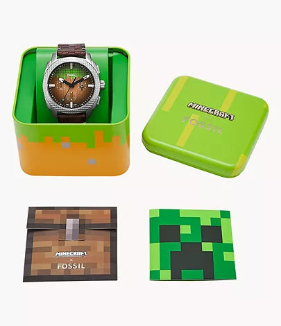 Fossil - Minecraft x Fossil Limited-Edition Grass Block Chronograph Watch