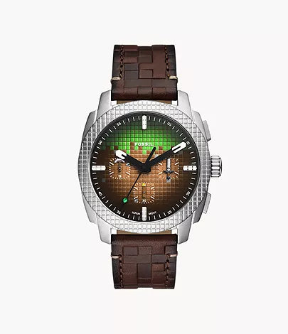 Fossil - Minecraft x Fossil Limited-Edition Grass Block Chronograph Watch