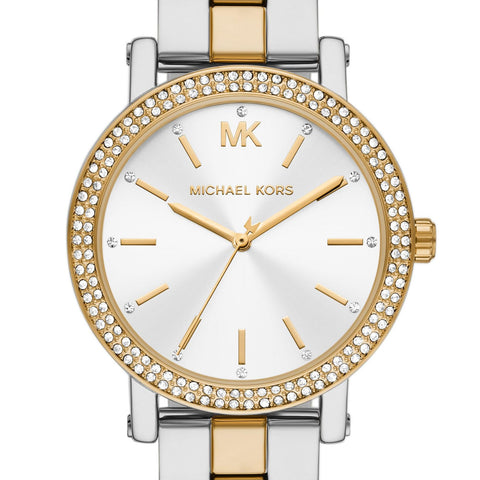 Michael Kors Corey Bi-Metal Crystal Quartz Ladies Watch