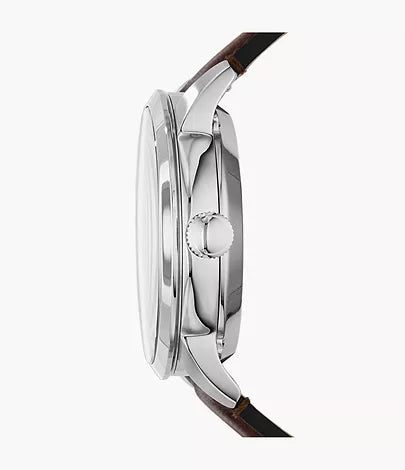Fossil - Townsman Automatic Leather Watch Brown