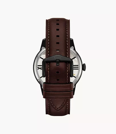 Fossil - Townsman Automatic Dark Brown Leather Watch