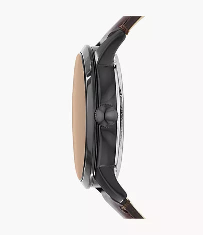 Fossil - Townsman Automatic Dark Brown Leather Watch