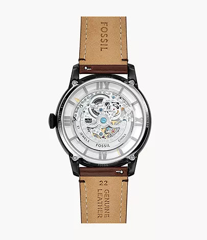 Fossil - Townsman Automatic Dark Brown Leather Watch