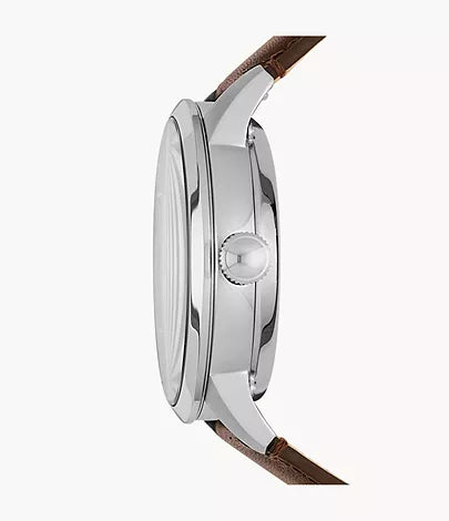 Fossil - Townsman Automatic Brown Leather Watch