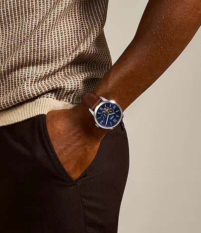 Fossil - Townsman Automatic Brown Leather Watch