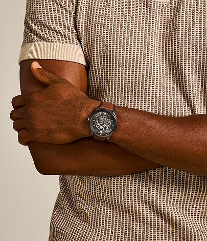 Fossil - Neutra Automatic Amber Leather Watch