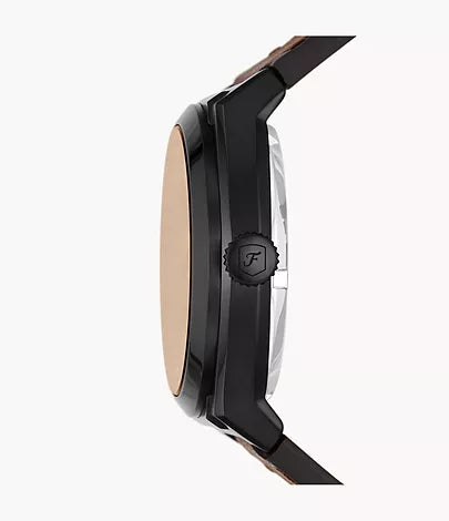 Fossil - Everett Automatic Dark Brown LiteHide™ Leather Watch