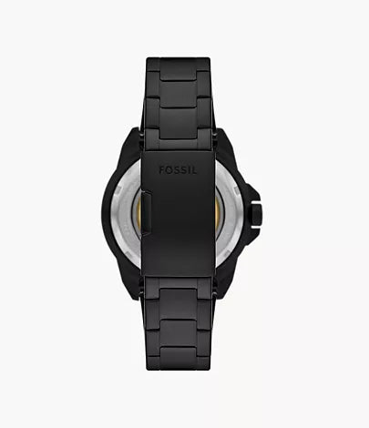 Fossil - Bronson Automatic Black Stainless Steel Watch