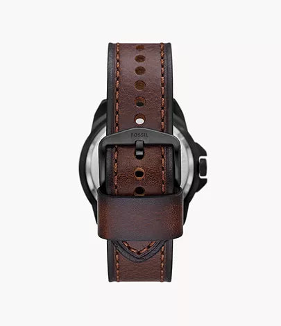 Fossil - Bronson Automatic Brown LiteHide™ Leather Watch