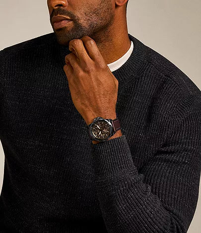 Fossil - Bronson Automatic Brown LiteHide™ Leather Watch